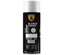 SPSIL Pintura Spray Blanco Crema Brillo 400ml - Spray para uso Profesional y Doméstico en múltiples superficies - Alta Adherencia y Cobertura - Secado Rápido