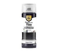 SPSIL Pro Chalk Paint Spray-Pintura en Spray Ultra Mate a la Tiza,Efecto Retro y Vintage para Muebles de Madera, Metal, Cerámica,Imprimación en Spray -Colores Negro Puro 400ml