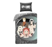 Halantex SPY X Family - Juego de funda nórdica de 140 x 200 cm y funda de almohada de 70 x 90 cm, 100% algodón, multicolor