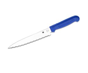 Spyderco ste-k04sbl cuchillo utilitario de cocina de hoja dentada spyd
