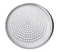 SQIANKUN Plato Pizza Sartén for Pizza perforada, horno de for el hogar, juego agujeros for sartén for, for cocinar, Metal for acero inoxidable(23x23cm)