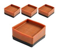 Square Furniture Risers, Lift Table Feet, Stackable 4 Pack with Quick Install, Height Booster with Stable Base, 3.07x3.07x1.58 pulgadas House Supply, Adjustment for Home Kitchen Living Room Laundry