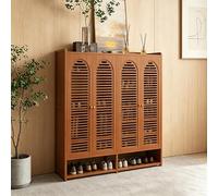 SQYHYTS Armario Moderno para Guardar Zapatos 81/95/110cm De Altura con Puertas Ventiladas Mueble De Madera Independiente Zapatero con La Parte Inferior Abierta para Armario, Entrada,8 Tier,117cm