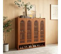 SQYHYTS Armario Moderno para Guardar Zapatos 81/95/110cm De Altura con Puertas Ventiladas Mueble De Madera Independiente Zapatero con La Parte Inferior Abierta para Armario, Entrada,8 Tier,88cm