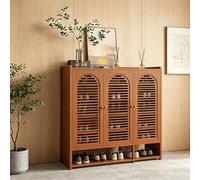 SQYHYTS Armario Moderno para Guardar Zapatos 81/95/110cm De Altura con Puertas Ventiladas Mueble De Madera Independiente Zapatero con La Parte Inferior Abierta para Armario, Entrada,7 Tier,59cm