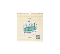 Sr. Wonderful Mr.Wonderful - Calendario de pared para rascar 2025-2025 razones para sonreír - Incluye dos hojas de pegatinas
