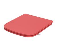 SREWOHS PRO Asiento WC Cuadrado Duroplast Softclose Rojo 42,3x36,1 cm