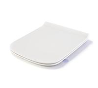 SREWOHS PRO Asiento WC Cuadrado Ultrafino Cierre Suave 42,5x34,5 cm