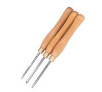 Srliya 3 unids torno de madera Herramientas de torneado cincel Haya con inserto de acero para carpintería hacerlo -it -self