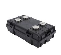 Srliya Caja de Almacenamiento Magnética Caja de Herramientas Magnética para Exteriores Porta Llaves Magnético Impermeable 4 Imanes Cerradura de Seguridad Almohadilla de Espuma Gran