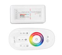 Srliya Controlador de Interruptor de Atenuación LED RGBW para Tira de Luz, Material ABS Remoto Inalámbrico Táctil de 7 Colores, Larga Vida útil para Decoración del Hogar