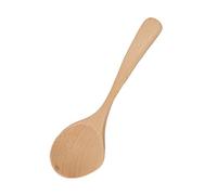 Srliya Cuchara de Sopa de Madera Brillante, Redonda Grande, Resistente a Altas Temperaturas para Cocina y Restaurante