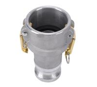 Srliya Reductor de Ajuste de Manguera Camlock Tipo DA de Aluminio, Conector de Manguera con Abrazadera Camlock Hembra de 2 Pulgadas X Conector de con Abrazadera M