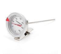 Srliya Termómetro para Freír de Acero Inoxidable con Esfera Grande de 5 Cm para Sartén de Aceite y Parrilla (15cm)