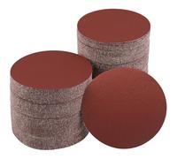 Sruhrak 100 Piezas Discos Lija 125mm Redondos Grano 180 Lijadora Orbital | Papel de Lija Redonda 125mm Sin Agujeros para Lijadora Orbital Excéntrica, Disco Abrasivo Velcro