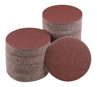 Sruhrak 100 Piezas Discos Lija 125mm Redondos Grano 40 Lijadora Orbital | Papel de Lija Redonda 125mm Sin Agujeros para Lijadora Orbital Excéntrica, Disco Abrasivo Velcro