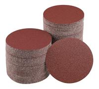 Sruhrak 100 Piezas Discos Lija 125mm Redondos Grano 60 Lijadora Orbital | Papel de Lija Redonda 125mm Sin Agujeros para Lijadora Orbital Excéntrica, Disco Abrasivo Velcro