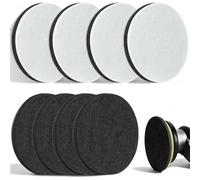 SRunDe 8 Piezas Discos de Fieltro para Pulir 125mm Lavables Reutilizables | Duraderos para Lijadora Orbital para Pintura de Coche Vidrio Metal Madera Compatible con Bosch Festool Metabo Mirka