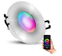 SSC-LUXon BEDA IP65 Foco LED para exterior y baño, incluye wifi GU10 Smart Foco RGB CCT - Foco empotrable LED compatible con Alexa, Siri y Google