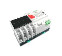 SSDXFJZR Interruptores selectores eléctricos de Interruptor de Transferencia Automática de Doble Potencia de Carril DIN trifásico ininterrumpidos 4P 63A 100A 125A(220V,100A)