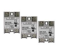 SSR-25AA SSR-40AA SSR 10A 25A 40A 60A 80A 100A Módulo de relé estado sólido AC80-250V Entrada AC24-380V Salida Control temperatura PID 1 piezas(SSR-80A)
