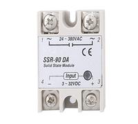 SSR-90DA 90A Relé de Estado Sólido, SSR Relé de Estado Sólido Entrada de CC a Corriente Módulo de Relé de Estado Sólido de 3-32 V CC