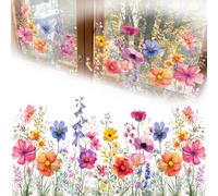 SSyang Pegatinas de Ventana de Primavera, Vinilos para Ventanas Cristales, Calcomanías de Doble Cara para Decoración de Ventanas, para Cocina, Sala de Estar, Dormitorio