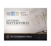 St Cuthberts Mill - Papel de acuarela Saunders Waterford 300gsm Duro 16x12 Blanco 20 hojas