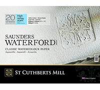St Cuthberts Mill Saunders Waterford C.P. Bloc de dibujo 20 41 x 31 cm 300 g High White