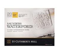 St Cuthberts Mill Saunders Waterford Rough Bloc de dibujo 20 41 x 31 cm 300 g White