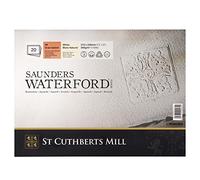 St Cuthberts Mill - Papel de acuarela Saunders Waterford, prensado en caliente 300gsm, 12x9, 12 hojas