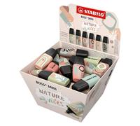 STABILO 07/50-11-1. Resaltador STABILO BOSS MINI Naturevibes, juego de 50 unidades en caja expositora