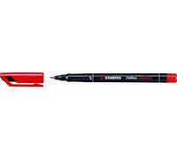 Stabilo 949349 - Rotulador permanente, 0.4 mm, color rojo