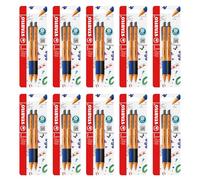 STABILO - Bolígrafo retráctil - pointball - 10x Pack de 2 - azul, negro
