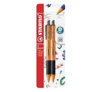 STABILO Bolígrafo retráctil Pointball Pack de 2 Negro