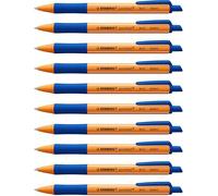STABILO Bolígrafo retráctil Pointball - Pack de 10 - Azul