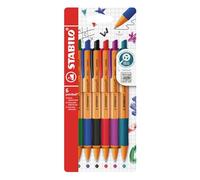 STABILO Bolígrafo retráctil Pointball Pack de 6 colores