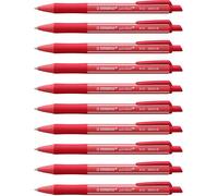 STABILO - Bolígrafo retráctil - pointball colorful - Pack de 2 - rojo óxido