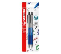 STABILO - Bolígrafo retráctil - pointball colorful - Pack de 2 - azul ultramarino