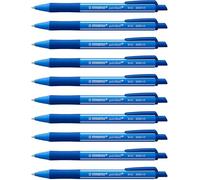 STABILO - bolígrafo retráctil - pointball colorful | pack de 10, azul ultramar