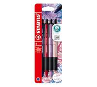 STABILO Bolígrafo retráctil pointball NatureCOLORS Wildflower – Pack de 4, tinta azul