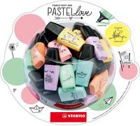 STABILO Boss Mini Pastel, juego de 50 unidades, multicolores, punta de 2 mm y 5 mm