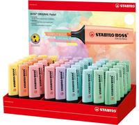 STABILO Boss Original Pastel, 45 unidades, Multicolor, Punta gruesa, Multicolor, Forma rectangular, 2 mm