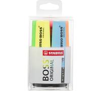 Stabilo boss original punta de cincel azul, verde, naranja, rosa, rojo