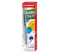 STABILO - Recarga para roller EASYoriginal - Punta F - Pack de 3 - azul (borrable)
