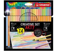 Stabilo creative set arty rotulador de punta fina colores surtidos 24