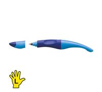 STABILO Roller ergonómico para zurdos EASYoriginal azul oscuro/azul claro (borrable) con cartucho