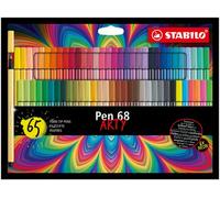 STABILO Estuche de 65 Rotuladores de Fibra Pen 68 Arty Line