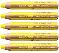 STABILO - lápiz de color, acuarela y cera - woody 3 in 1