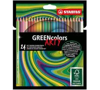 STABILO - Lápiz de color ecológico - GREENcolors - ARTY - Estuche de 24 - 24 colores diferentes